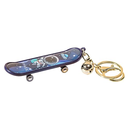 Skateboard Schlüsselanhänger - Astronaut Planet Skateboard Schlüsselanhänger | Fingerspielzeug Schlüsselanhänger Für Auto Skateboard | Skateboard Schlüsselanhänger Für Herren | Auto Schlüsselanhänger von Generisch