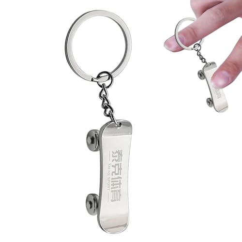 Skateboard -Schlüsselanhänger - Lustiger Skate -Schlüsselring für Schlüssel, Legierungsschlüsselfob, cooles Backpack -Accessoire, einzigartige Geschenkliebhaber, Kinder, Frauen, Männer, Freund von Generisch