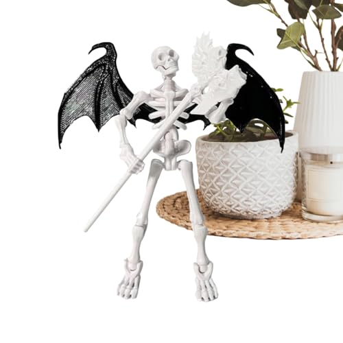 Skelett Figur Beweglich - Deko Figur Für Schreibtisch - Artikuliertes Modell Für Sammler Halloween von Generisch