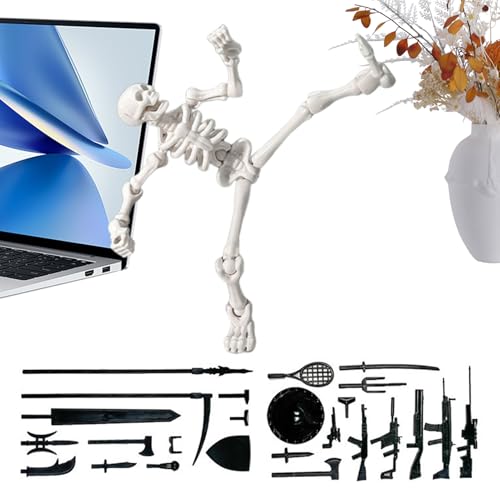 Skelett Spielzeug | Action Skelett Figuren Mit Mehreren Zubehörteilen - Abbildung Bewegung Anatomie, Realistisch Bewegliche Gelenke Modellfigur Für Sammlung Regale Schreibtische von Generisch
