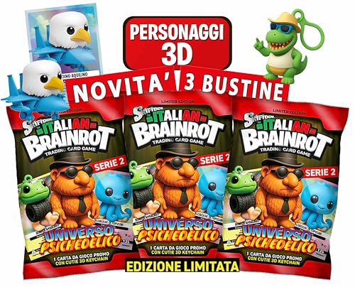 Skifidol 3 Beutel holografische Karten + 3D-Charaktere zum Sammeln | Serie Italian Brainrot Universum Psychedelic | 3 zufällige Booster | zufällige Charaktere | zweite Serie Neuheit!!! Skifidol 3 Beutel holografische Karten + 3D-Charaktere zum Sammeln | Serie Italian Brainrot Universum Psychedelic | 3 zufällige Booster | zufällige Charaktere | zweite Serie Neuheit!!! von Generisch