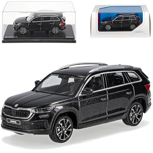 Skoda*Kodiaq Facelift Magic Schwarz Metallic 1. Generation 2017-2023 Version Ab Facelift 2021 1/43 Abrex Modell Auto von Generisch