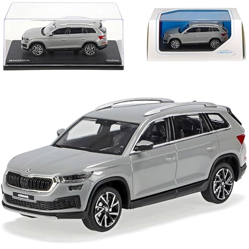 Skoda*Kodiaq Facelift Stahl Grau 1. Generation 2017-2023 Version Ab Facelift 2021 1/43 Abrex Modell Auto von Generisch