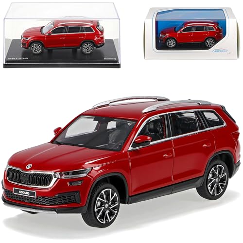 Skoda*Kodiaq Facelift Velvet Rot Metallic 1. Generation 2017-2023 Version Ab Facelift 2021 1/43 Abrex Modell Auto von Generisch