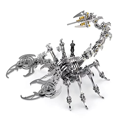 Skorpion 3D-Metall-Puzzle-Set für Erwachsene und Jugendliche, bunte mechanische 3D-Montage-Modelle, Edelstahl, Steampunk-Puzzle zum Selbermachen, Sammlerstück, Geschenk – 200 + Stück Skorpion 3D-Metall-Puzzle-Set für Erwachsene und Jugendliche, bunte mechanische 3D-Montage-Modelle, Edelstahl, Steampunk-Puzzle zum Selbermachen, Sammlerstück, Geschenk – 200 + Stück von Generisch