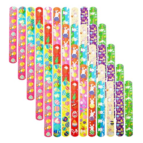 Slap Armbänder für Kinder, Party-Mitgebsel, Party Favors, Snap Armbänder Set, Geschenke für Schule und Kindergarten (20) von Generisch