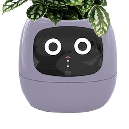 Smart Planter Pot - Interaktiver Pflanzenroboter für einfache Pflanzenpflege | fesselnde Gesteninteraktion, bezaubernder Begleiter für Pflanzenliebhaber von Generisch