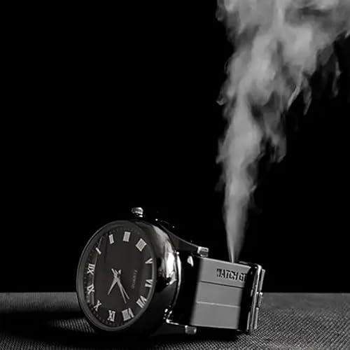 Smoke Watch Pro Zaubertricks, zwei Fernbedienungsschalter, echte Uhrmachung, Rauchproduktion, magische Bühne, Nahaufnahme, Illusionen, Gimmicks, Requisiten (schwarz) von Generisch
