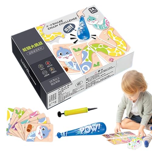 Snake -Puzzle -Spiel, Formpassungsrätsel,Tierkarten entsprechen Rätseln | Cartoon Brettspiel für 3+ Jahre alte Mädchen Vorschullernaktivitäten Snake -Puzzle -Spiel, Formpassungsrätsel,Tierkarten entsprechen Rätseln | Cartoon Brettspiel für 3+ Jahre alte Mädchen Vorschullernaktivitäten von Generisch