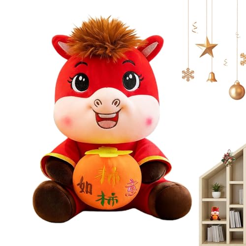 Soft Toy-Ultra-Soft Spandex, 9,84in Horse Plush Toy Cartoon Maskottchenpuppe | PP Baumwollfüllung kuschelndes Design, Nachteil für Schlafzimmer, Kindergarten, Geschenke, Wohnkultur, Kinder, Erwachsene Soft Toy-Ultra-Soft Spandex, 9,84in Horse Plush Toy Cartoon Maskottchenpuppe | PP Baumwollfüllung kuschelndes Design, Nachteil für Schlafzimmer, Kindergarten, Geschenke, Wohnkultur, Kinder, Erwachsene von Generisch