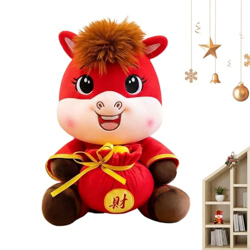 Soft Toy-Ultra-Soft Spandex, 9,84in Horse Plush Toy Cartoon Maskottchenpuppe | PP Baumwollfüllung kuschelndes Design, Nachteil für Schlafzimmer, Kindergarten, Geschenke, Wohnkultur, Kinder, Erwachsene Soft Toy-Ultra-Soft Spandex, 9,84in Horse Plush Toy Cartoon Maskottchenpuppe | PP Baumwollfüllung kuschelndes Design, Nachteil für Schlafzimmer, Kindergarten, Geschenke, Wohnkultur, Kinder, Erwachsene von Generisch