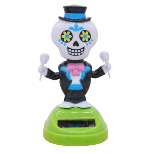 Solar Armaturenbrett Figuren - Solarbetriebene Tanzfiguren Deko-Figuren,Puppe Spielzeug Wackelkopf-Skelett Schaukelnde Gruselfigur Für Büro Schreibtisch Partygeschenke Halloween-Deko Zuhause Solar Armaturenbrett Figuren - Solarbetriebene Tanzfiguren Deko-Figuren,Puppe Spielzeug Wackelkopf-Skelett Schaukelnde Gruselfigur Für Büro Schreibtisch Partygeschenke Halloween-Deko Zuhause von Generisch