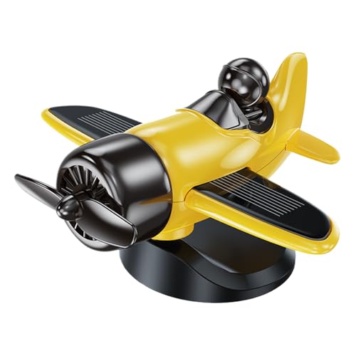 Solar-Flugzeug-Ornamente, solarbetriebene geformte Heimdekorationen, Auto-Dekoration für Reiseliebhaber, Männer und Frauen, perfekter Geburtstag, täglicher privater Gebrauch, fügt Spaß und Charme von Generisch