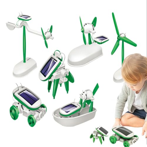 Solar Power Science Kit - Solar Power Kits Solar Toys | -Experimente Building Project | Bildung 6-in-1 Kit | Solarboot Flugzeug Windmühle Solar -Antriebsbaugruppe -Geschenkspielzeug für Solar Power Science Kit - Solar Power Kits Solar Toys | -Experimente Building Project | Bildung 6-in-1 Kit | Solarboot Flugzeug Windmühle Solar -Antriebsbaugruppe -Geschenkspielzeug für von Generisch