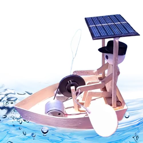 Solar-Powered Rowing Robot | Solarbetriebenes Roboterboot | Hölzerne Bildungsingenieurwesen Experimente Ruderroboter | Pool Wasserspielzeug Kit Desktop Wasser Dekoration für Pool, Garten Solar-Powered Rowing Robot | Solarbetriebenes Roboterboot | Hölzerne Bildungsingenieurwesen Experimente Ruderroboter | Pool Wasserspielzeug Kit Desktop Wasser Dekoration für Pool, Garten von Generisch