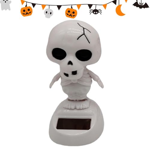 Solarbetriebenes Tanzendes Halloween-Spielzeug, Cartoon Solarbetriebenes Tanzspielzeug Mit Schüttelndem Kopf, Solartanzdekoration, Halloween-Ornamente Fürs Auto, Armaturenbrettspielzeug Fürs Auto von Generisch
