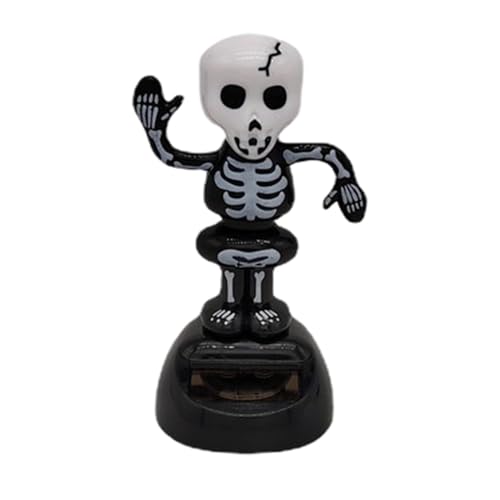 Solarbetriebenes Tanzendes Halloween-Spielzeug, Cartoon Solarbetriebenes Tanzspielzeug Mit Schüttelndem Kopf, Solartanzdekoration, Halloween-Ornamente Fürs Auto, Armaturenbrettspielzeug Fürs Auto von Generisch