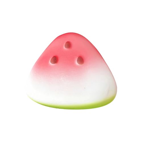 Sommer Wassermelone Squishy Spielzeug - Realistisches Anti-Stress-Spiel mit Langsamem Rebound & Pinch-Musik Effekt | 100% Lebensmittelechtes Silikon | Für Kinder & Erwachsene zum Stressabbau von Generisch