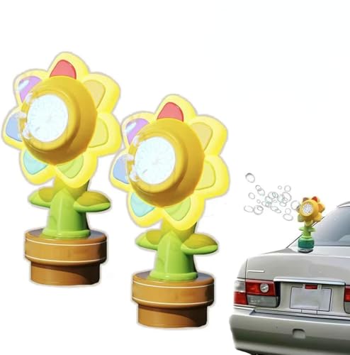 Sonnenblumenblasenmaschine, Lustige Swing -Tanz -Bubble -Hersteller, Mit Farbenfrohen Beleuchtung, FüR Die Dekoration des Autos, Den Kopf SchüTteln Und Blasen Ausspucken,2pcs Sonnenblumenblasenmaschine, Lustige Swing -Tanz -Bubble -Hersteller, Mit Farbenfrohen Beleuchtung, FüR Die Dekoration des Autos, Den Kopf SchüTteln Und Blasen Ausspucken,2pcs von Generisch