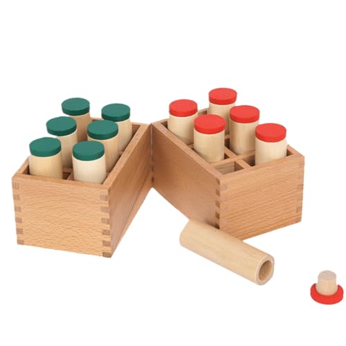 Sound Cylinders, Wooden Auditory Toys, Sensory Boxes, Educational Noise Tubes, Handheld Learning Tools, for Toddler Development, Preschool Kids Play, 5.31x3.74x2.95 inches Sound Cylinders, Wooden Auditory Toys, Sensory Boxes, Educational Noise Tubes, Handheld Learning Tools, for Toddler Development, Preschool Kids Play, 5.31x3.74x2.95 inches von Generisch