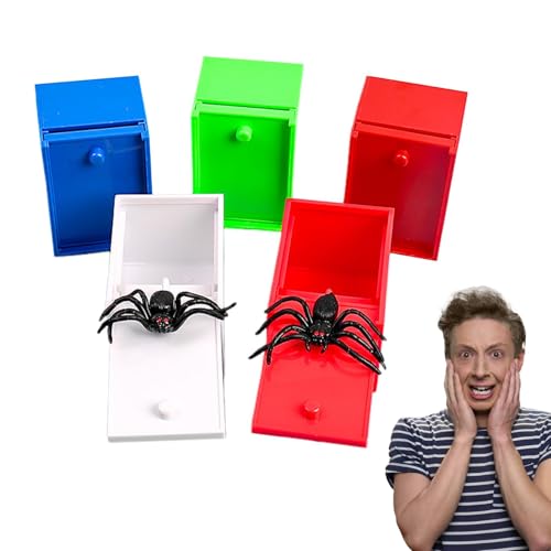 Spider Box Prank - Spider In A Box Prank | Spider Prank Box | Prank Spider In A Box, Funny Box Toy Spider Prank Set Of 5, Funny Scary Box Prank Spider Creative Tricky Joke April Fool's Day Toy Spider Box Prank - Spider In A Box Prank | Spider Prank Box | Prank Spider In A Box, Funny Box Toy Spider Prank Set Of 5, Funny Scary Box Prank Spider Creative Tricky Joke April Fool's Day Toy von Generisch