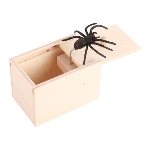 Spider In Box - Spider Streichkiste | Spiders Box Streichwitzartikel, Spinnenschreckbox, Hölzerne Streichbehälter, Streich Spinnen -Angstbox, Streich Spinnen Angstbox Für Kinder, Erwachsene, Halloween Spider In Box - Spider Streichkiste | Spiders Box Streichwitzartikel, Spinnenschreckbox, Hölzerne Streichbehälter, Streich Spinnen -Angstbox, Streich Spinnen Angstbox Für Kinder, Erwachsene, Halloween von Generisch