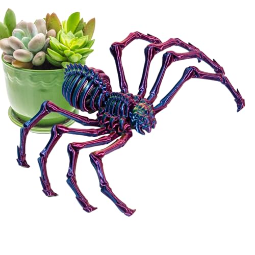 Spider Spielzeug - Gefälschte Spinne | Gefälschte Vogelspinne, Fidget Spielzeug mit beweglichen Gelenken, 3D-gedrucktes Fidget Spielzeug für Erwachsene | Mystery Spider, Gelenkspinne, Spielzeug von Generisch