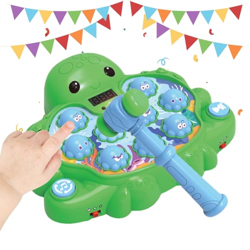Spiel zum Schlagen von Tieren, Spielzeug mit Hammer für Kinder – Entwicklung Koordination Auge-Hand-Koordination Spiel Oktopus für Kinder im Vorschulalter Lernspielzeug Mädchen Geschicklichkeit von Generisch