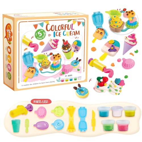 Spielen Sie Farbteig, Teigspielset,Play Food Spielknete-Sets für Kinder | Waffel-Pizza--Maker, Kochspielzeug, zum Spielen, Kochen Spielen Sie Farbteig, Teigspielset,Play Food Spielknete-Sets für Kinder | Waffel-Pizza--Maker, Kochspielzeug, zum Spielen, Kochen von Generisch