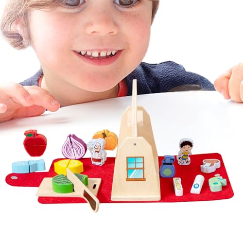 Spielen Sie Food Set für Kids Kitchen, Küchenspielzeugset - Holzküche Kochspielzeug für Kinder - Tragbares vorgegebenes Accessoires Interactive Food Early Education seit 3 Jahren+ Spielen Sie Food Set für Kids Kitchen, Küchenspielzeugset - Holzküche Kochspielzeug für Kinder - Tragbares vorgegebenes Accessoires Interactive Food Early Education seit 3 Jahren+ von Generisch