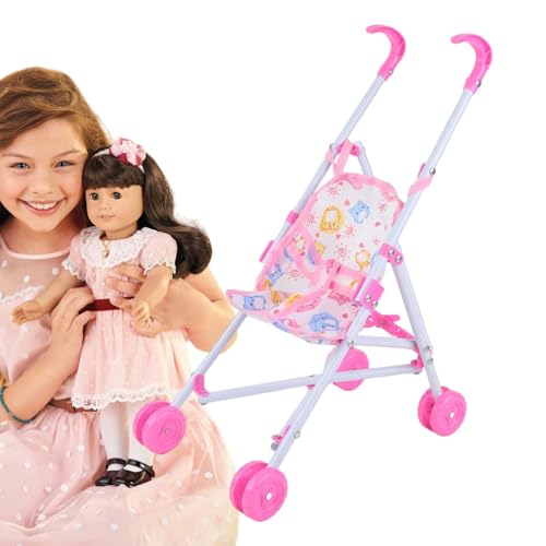 Spielen Sie Puppenwagen Spielzeug | Spielaktivitäten für Kinder Kinderwagen Puppen - Mit T-förmigem Gürtel, Spielzeugpuppe für und Mädchen von Generisch