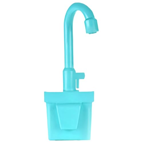 Spielen Waschbecken-Wasserhahn-Spielzeug Rollenspiel-Wasserhahn-Ersatz-Geschirrspüler-Spielspielzeug Mit Fließendem Wasser Für Spielen Waschbecken-Zubehör (Sky Blue, One Size) von Generisch