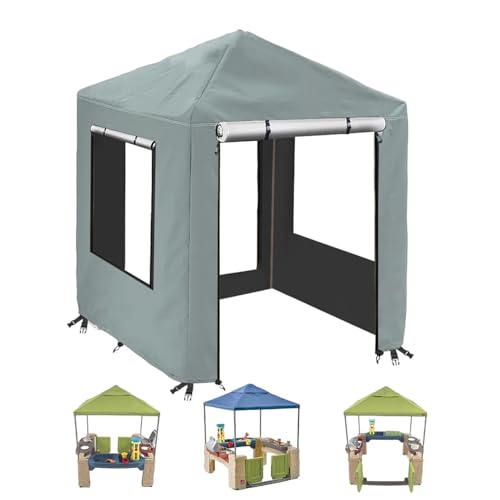 Spielhäuser Abdeckung, Abdeckung Outdoor Spielhaus Wasserdicht, 420D Oxford-Tuch Abdeckplane für Kinder Spielhaus mit Reißverschluss, Abdeckhaube Spielhaus Kinder, 142x142x153cm Spielhäuser Abdeckung, Abdeckung Outdoor Spielhaus Wasserdicht, 420D Oxford-Tuch Abdeckplane für Kinder Spielhaus mit Reißverschluss, Abdeckhaube Spielhaus Kinder, 142x142x153cm von Generisch