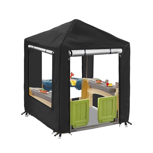 Spielhaus Kinder Outdoor Abdeckplane,Spielhäuser Abdeckung, 420D Oxford-Tuch Wasserdicht, UV-Beständig Und Staubdicht, Gartenhaus Kinder Abdeckhaube, 142,24x142,24x152,91cm Spielhaus Kinder Outdoor Abdeckplane,Spielhäuser Abdeckung, 420D Oxford-Tuch Wasserdicht, UV-Beständig Und Staubdicht, Gartenhaus Kinder Abdeckhaube, 142,24x142,24x152,91cm von Generisch