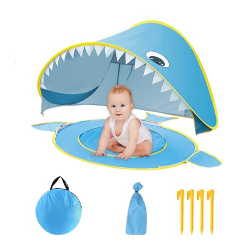 Spielhauszelt, Kinder im Innenzelt | Cartoon Sun Shade Tent | Faltbares Spielhaus mit integriertem kleinem Pool, UV-Schutz, wasserdichtes Baby außerhalb von Sonnenschirm für die Familie Spielhauszelt, Kinder im Innenzelt | Cartoon Sun Shade Tent | Faltbares Spielhaus mit integriertem kleinem Pool, UV-Schutz, wasserdichtes Baby außerhalb von Sonnenschirm für die Familie von Generisch
