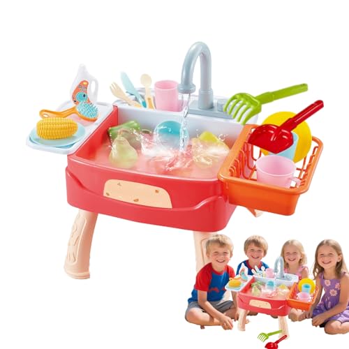 Spielspüle Kinder, Küchenspüle Spielzeug Set Mit Wasserkreislauf, Kinder Küchenset Rollenspiel Spielzeug Für J-ungen Mädchen Ab 3 Jahre Spielspüle Kinder, Küchenspüle Spielzeug Set Mit Wasserkreislauf, Kinder Küchenset Rollenspiel Spielzeug Für J-ungen Mädchen Ab 3 Jahre von Generisch
