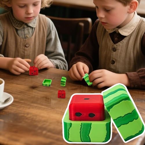 Spielwürfel | Fruchtige Party Spielwürfel Und Spielsteine - Schachfiguren und Partyzubehör für Mathematik Kinder Vorschule Kindergarten Erwachsene Reisen Rollenspiel Geburtstag von Generisch