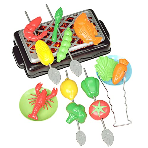 Spielzeug-Grillset für Kinder, Mini-BBQ mit Gemüse und Meeresfrüchten, Rollenspiel-Küchenzubehör Spielzeug-Grillset für Kinder, Mini-BBQ mit Gemüse und Meeresfrüchten, Rollenspiel-Küchenzubehör von Generisch