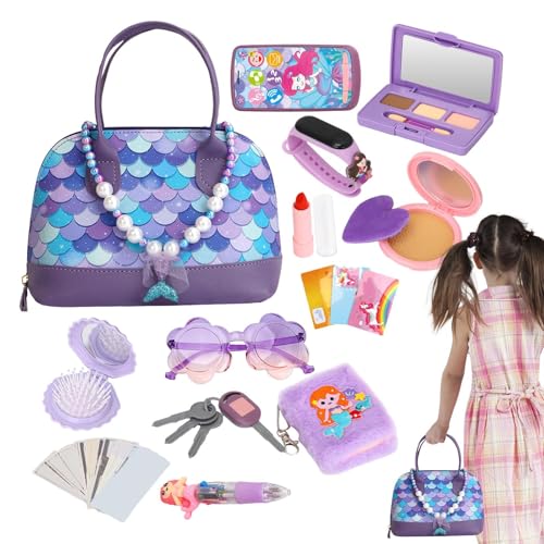 Spielzeug Handtasche | Schmink Set Kinder | Interaktives Spielset Sensorik Spiel für Party Familie Outdoor Geburtstag Zuhause Schule Festival Spielzimmer Reise Mädchen 3-6 Jahre Spielzeug Handtasche | Schmink Set Kinder | Interaktives Spielset Sensorik Spiel für Party Familie Outdoor Geburtstag Zuhause Schule Festival Spielzimmer Reise Mädchen 3-6 Jahre von Generisch