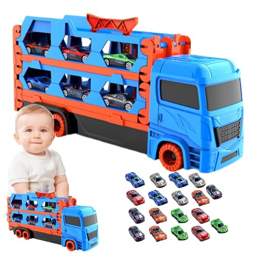 Spielzeug-LKW für Kinder, Transportfahrzeug-Spielzeug,Lustiges faltbares Transport-LKW-Spielzeug für Mädchen | Autotransporter-Spielzeug für Geburtstag, Weihnachten, Partys, Kindertag oder Neujahr Spielzeug-LKW für Kinder, Transportfahrzeug-Spielzeug,Lustiges faltbares Transport-LKW-Spielzeug für Mädchen | Autotransporter-Spielzeug für Geburtstag, Weihnachten, Partys, Kindertag oder Neujahr von Generisch