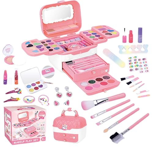 Spielzeug Make -up - Waschbares Make -up Für Kleine Mädchen - Kinder -Kit Für Mädchenkindkosmetikkits Mit Spiegeln | Kinderspiel-Spielzeug Für Mädchen, Alter 3-12 Jahre Alte Kinder Spielzeug Make -up - Waschbares Make -up Für Kleine Mädchen - Kinder -Kit Für Mädchenkindkosmetikkits Mit Spiegeln | Kinderspiel-Spielzeug Für Mädchen, Alter 3-12 Jahre Alte Kinder von Generisch