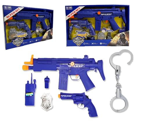 Spielzeug-Maschinenpistole mit mechanischem Sound Kinder Spielzeuggewehr Maschinenpistole und Pistole MP5-Maschinenpistolen Maschinenpistole für Kinder Set aus Maschinenpistole und Zubehör von Generisch