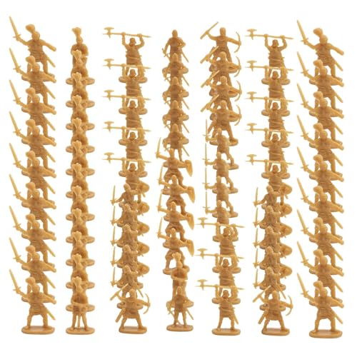Spielzeug Soldaten Männer - Figuren Set - 100x Miniaturen historische Modellstatuen als Brettspiel für Mädchen und für Bildungsprojekte Rollenspiel und Kuchendekoration von Generisch