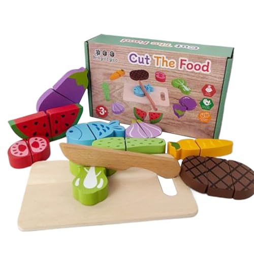 Spielzeug zum Schneiden – Lernset aus Holz für kleine Kinder, interaktive Spiele Motorik 3+ Jahre Symbolisches Spiel, Familienspaß Spielzeug zum Schneiden – Lernset aus Holz für kleine Kinder, interaktive Spiele Motorik 3+ Jahre Symbolisches Spiel, Familienspaß von Generisch