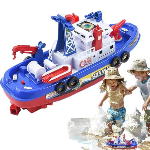 Spielzeugboote für Badewanne, Feuerwehrbootbadesspielzeug - Elektrisches Feuerboot Spielzeug Wasserspiele | Automatisches Wasserspray, und Musik, Batterie für Badewanne Badezimmerpool Beach betrieben Spielzeugboote für Badewanne, Feuerwehrbootbadesspielzeug - Elektrisches Feuerboot Spielzeug Wasserspiele | Automatisches Wasserspray, und Musik, Batterie für Badewanne Badezimmerpool Beach betrieben von Generisch