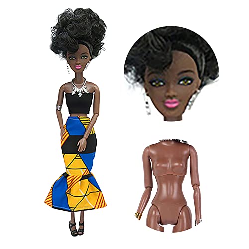 Spielzeugfiguren Für Kinder Modepuppen Baby Interessante Ethnizität Bis 6 3 Spielzeugpuppe Schwarze Jahre Die meisten Schwarzen Vereinigten Afrikanischen Garagen-Kits (Purple, One Size) von Generisch
