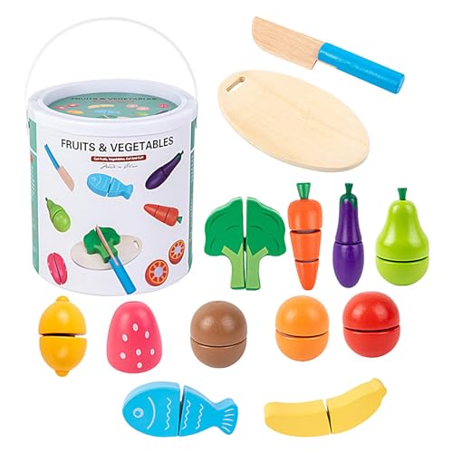 Spielzeugfrüchte - Holzspielset | Realistisches Design -Lernspielzeug Für Kindergärten, Kindergärten, Zuhause Und Andere Bildungsplätze | Frühes Bildungsspielzeug Spielzeugfrüchte - Holzspielset | Realistisches Design -Lernspielzeug Für Kindergärten, Kindergärten, Zuhause Und Andere Bildungsplätze | Frühes Bildungsspielzeug von Generisch