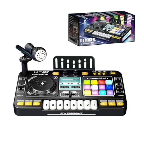 Spielzeugklavier Mit Mikrofon - Tragbarer DJ -Tastatur, Digitaler Audio -Mixer, Musikalischer Spaßtisch | Eingebaute Musikeffekte Feature, Bildungsunterhaltungssystem Kinder, Kreative Spielzeit, Famil Spielzeugklavier Mit Mikrofon - Tragbarer DJ -Tastatur, Digitaler Audio -Mixer, Musikalischer Spaßtisch | Eingebaute Musikeffekte Feature, Bildungsunterhaltungssystem Kinder, Kreative Spielzeit, Famil von Generisch