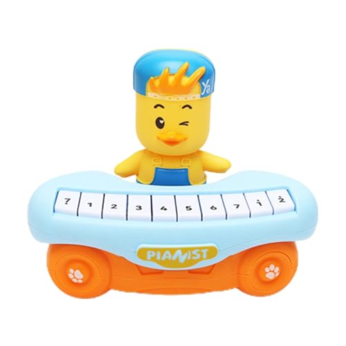 Spielzeugklavier -Tastatur für Kinder, Cartoon Klavier für Kinder - Elektronisches Klavierspielzeug mit Tierdesign - Interaktives Instrumentspiel mit farbenfrohen Lichtern für Mädchen von Generisch