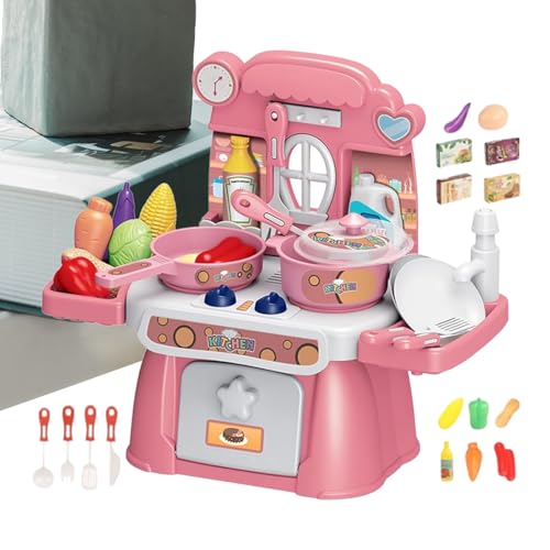Spielzeugküchen - Spielkochen Set Spielküchen Zubehör,24 Teile Motorikspielzeug Ab 3 Jahre Kinder Kleinkinder Zuhause Kindergarten von Generisch